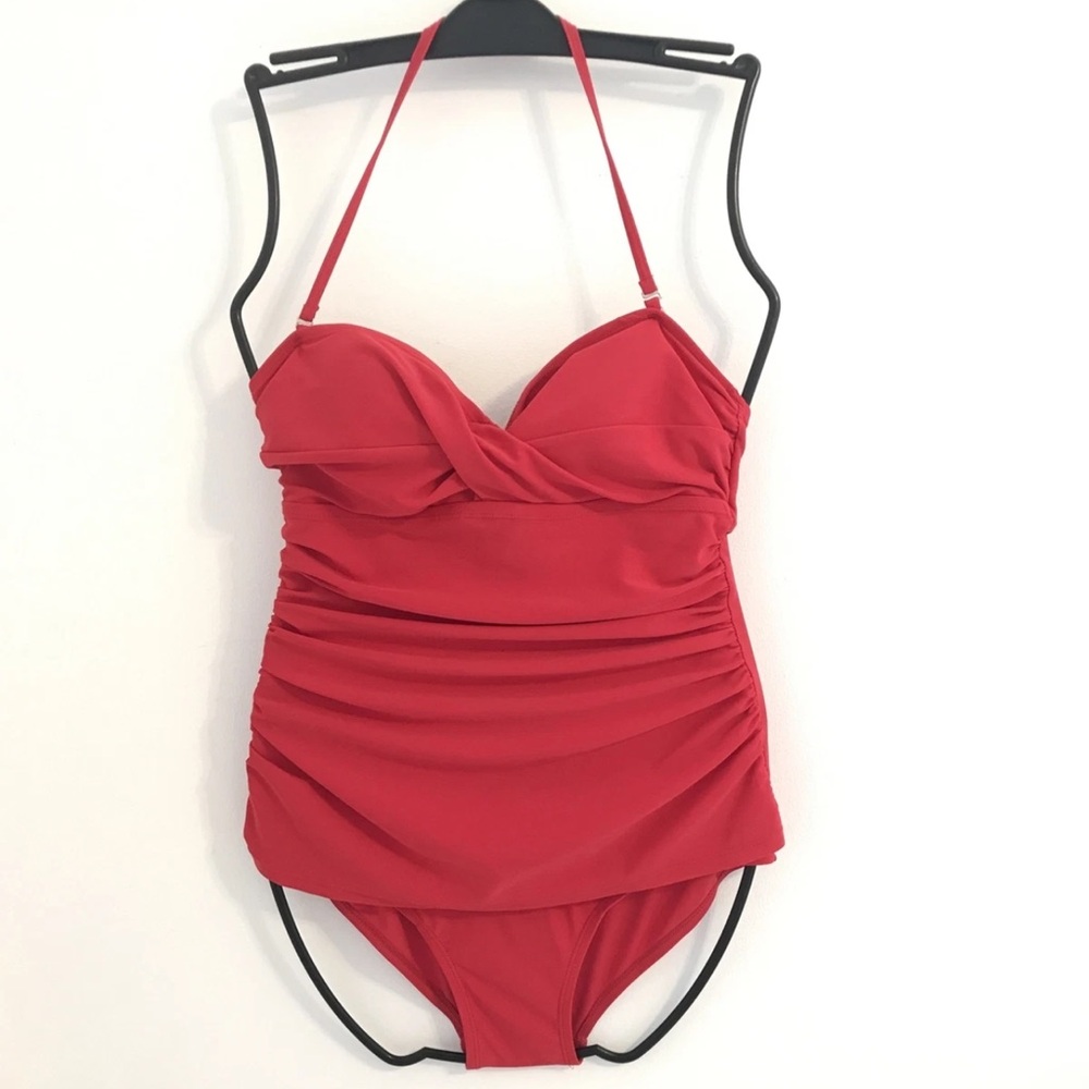 valerie bertinelli swimsuit strapless Size - 8 RED